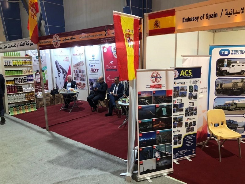 stand español en feria internacional de Bagdad